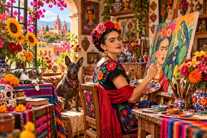 Arte y flores de México