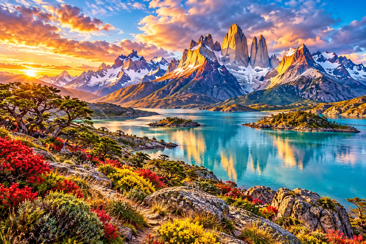 Imagen completa de la Patagonia