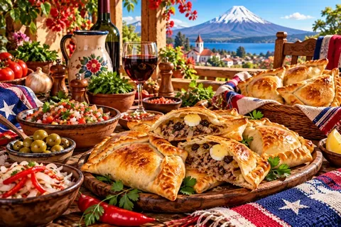 Ilustración de Empanadas chilenas